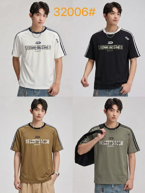 Style 32006 custom men's t-shirt on model