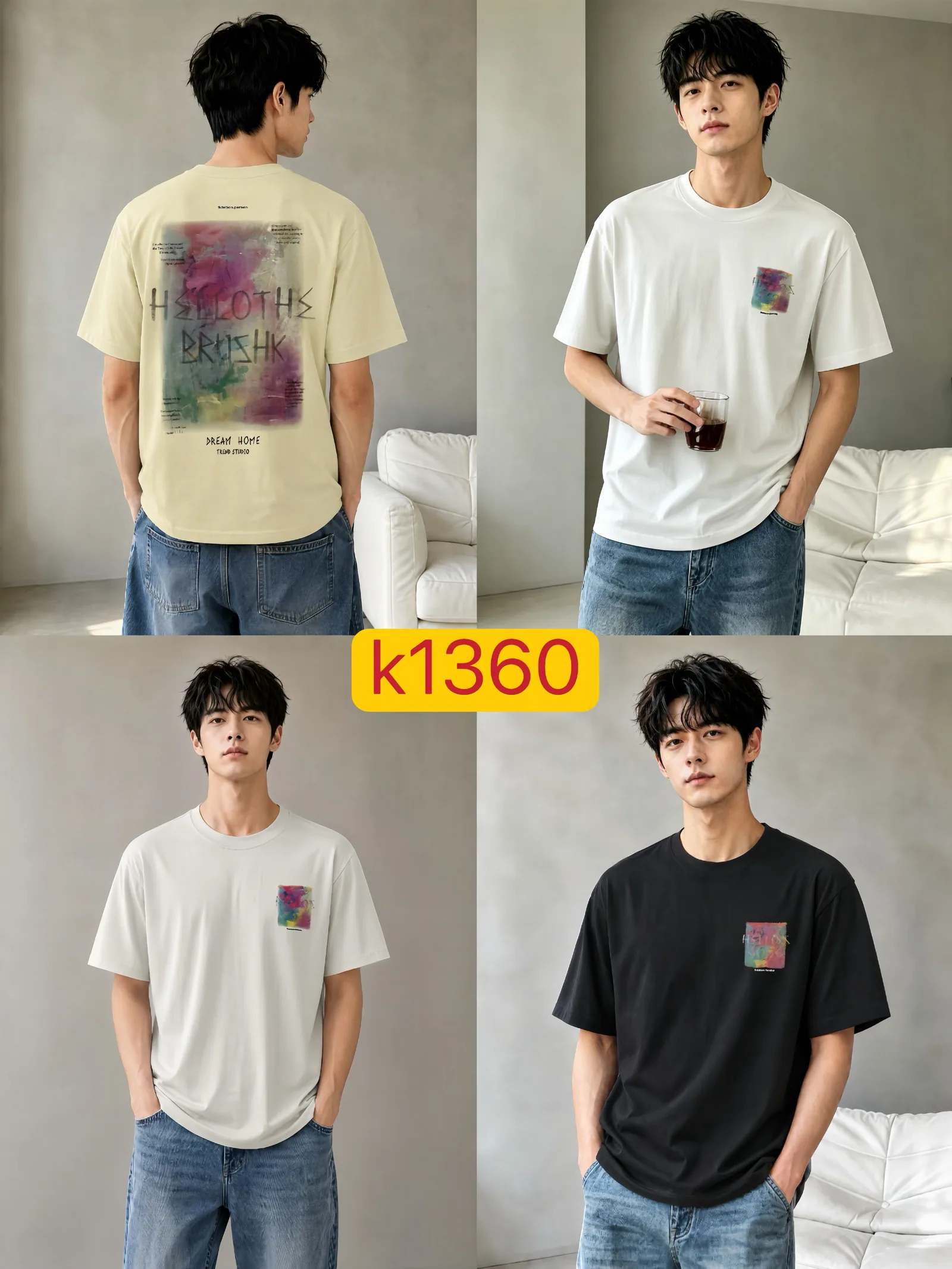 Style K1360 Double-Face · 200 gsm on model