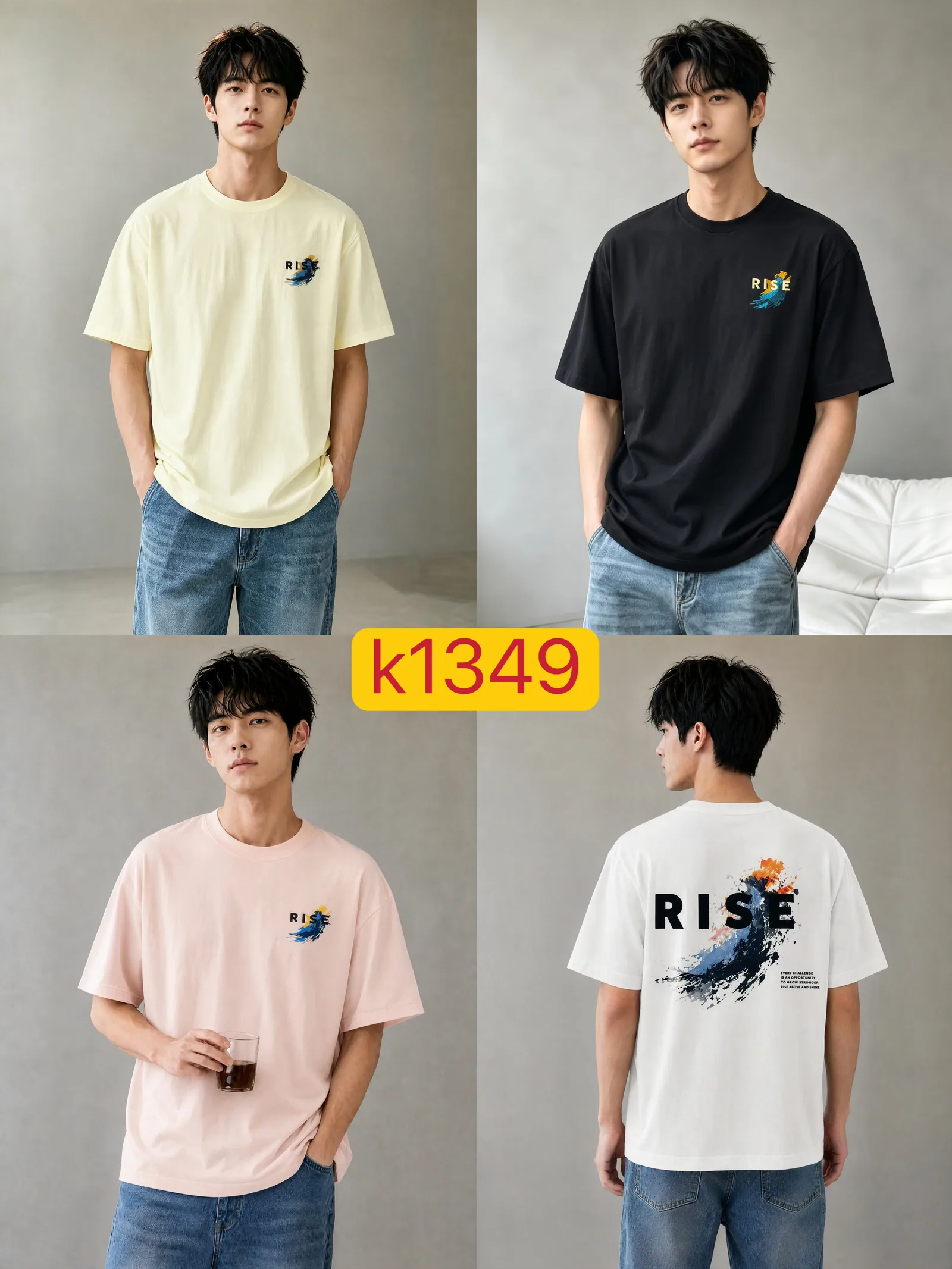 Style K1349 Double-Face · 200 gsm on model