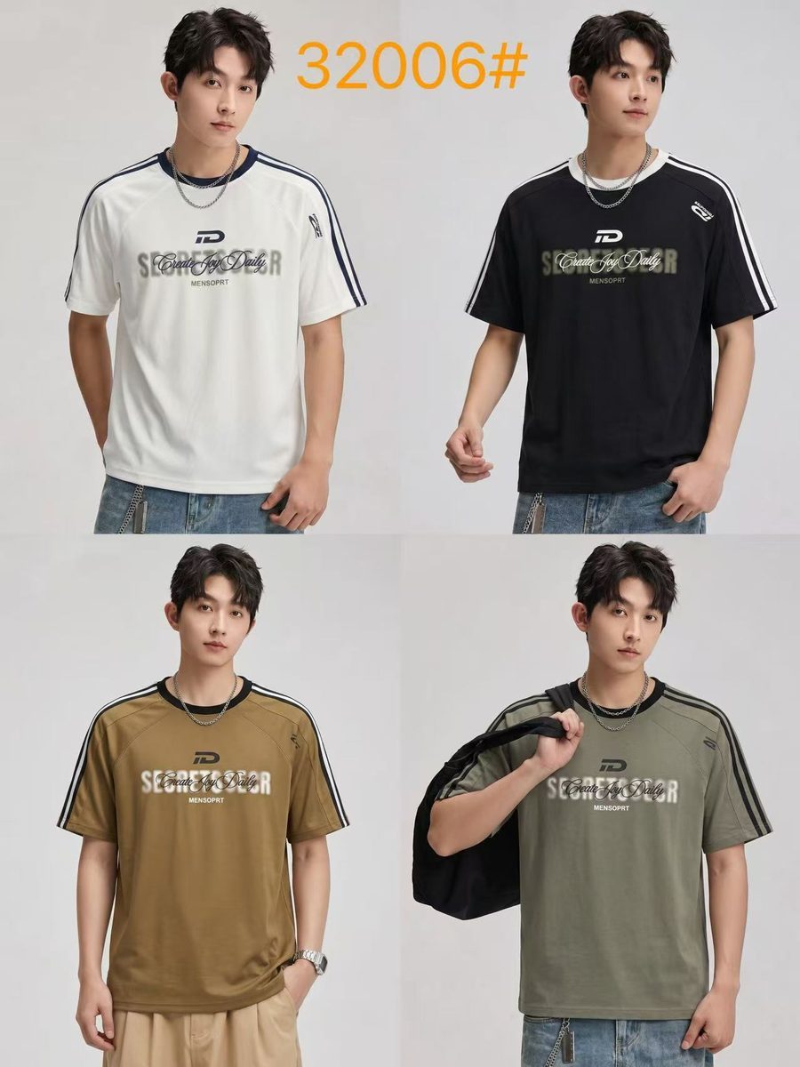 Style 32006 custom men's t-shirt on model