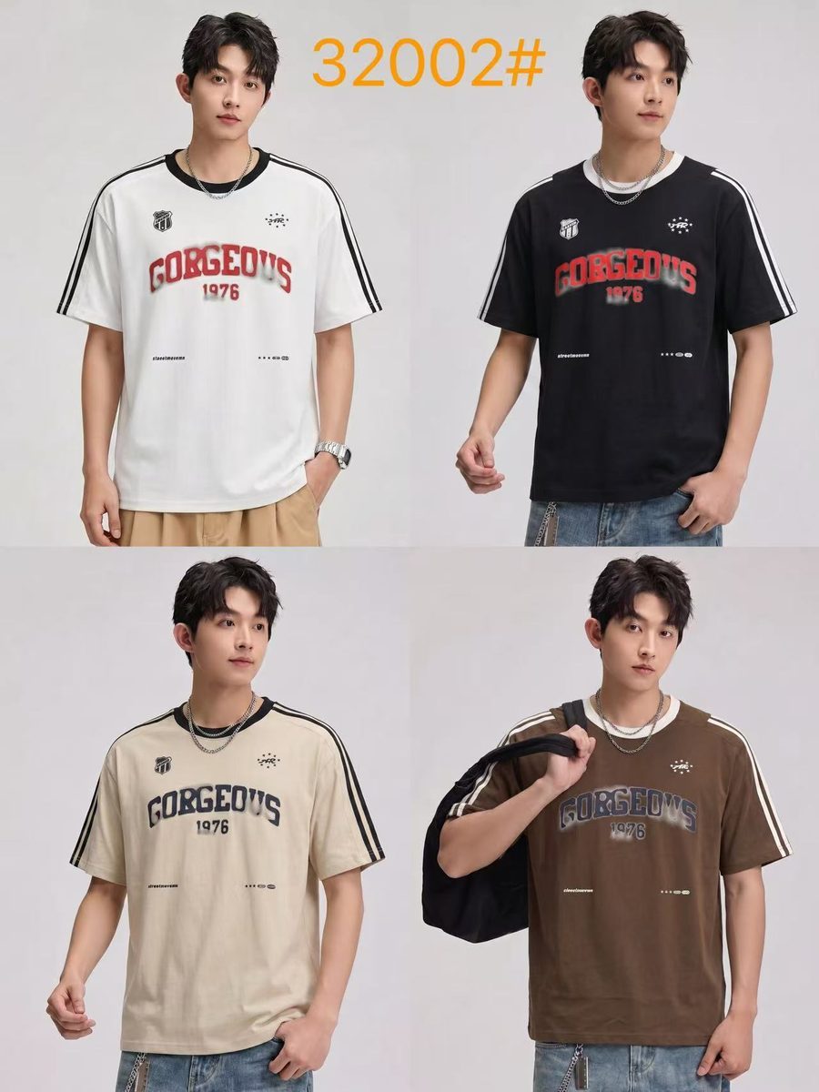 Style 32002 custom men's t-shirt on model