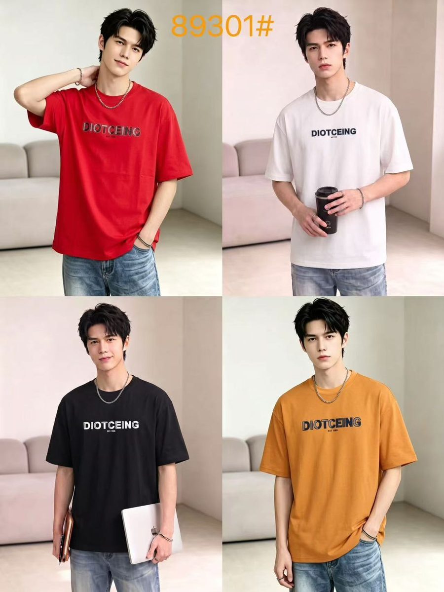 Style 89301 custom men's t-shirt on model