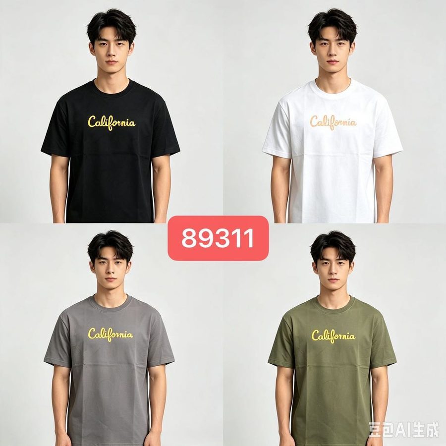 Style 89311 custom men's t-shirt on model