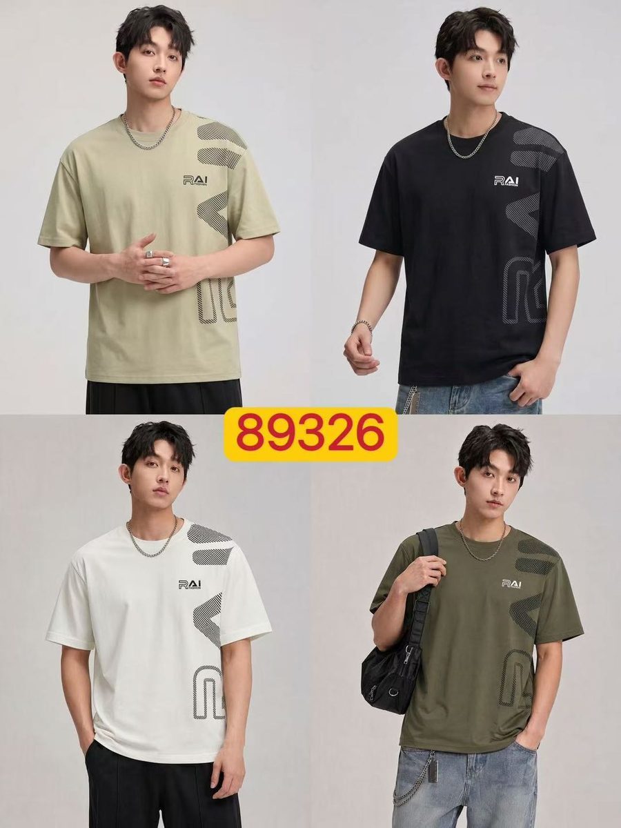 Style 89326 custom men's t-shirt on model